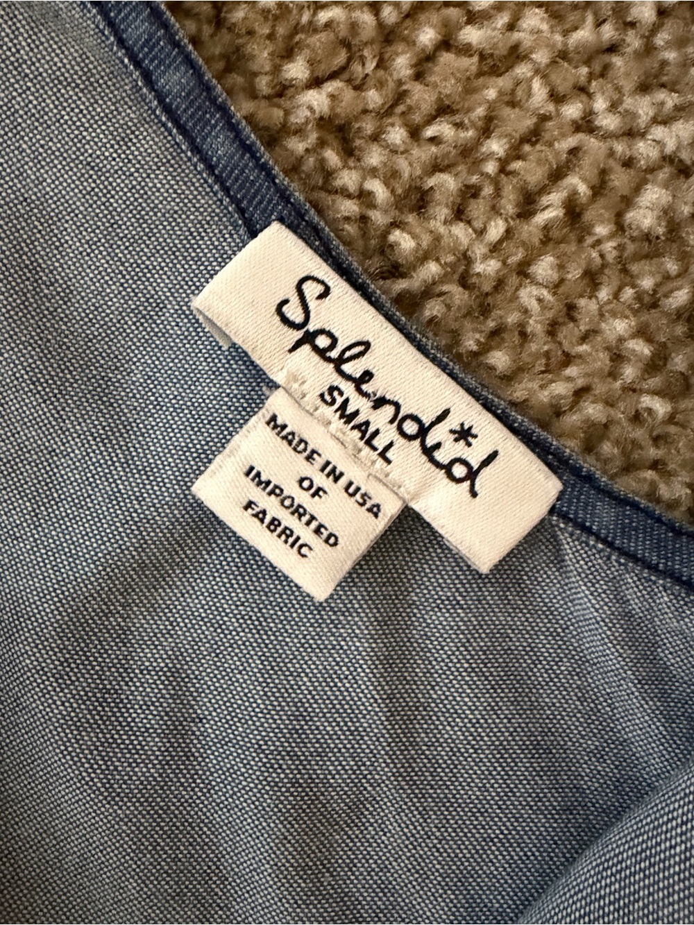 Splendid Light Blue Chambray Romper - Picture 5 of 8
